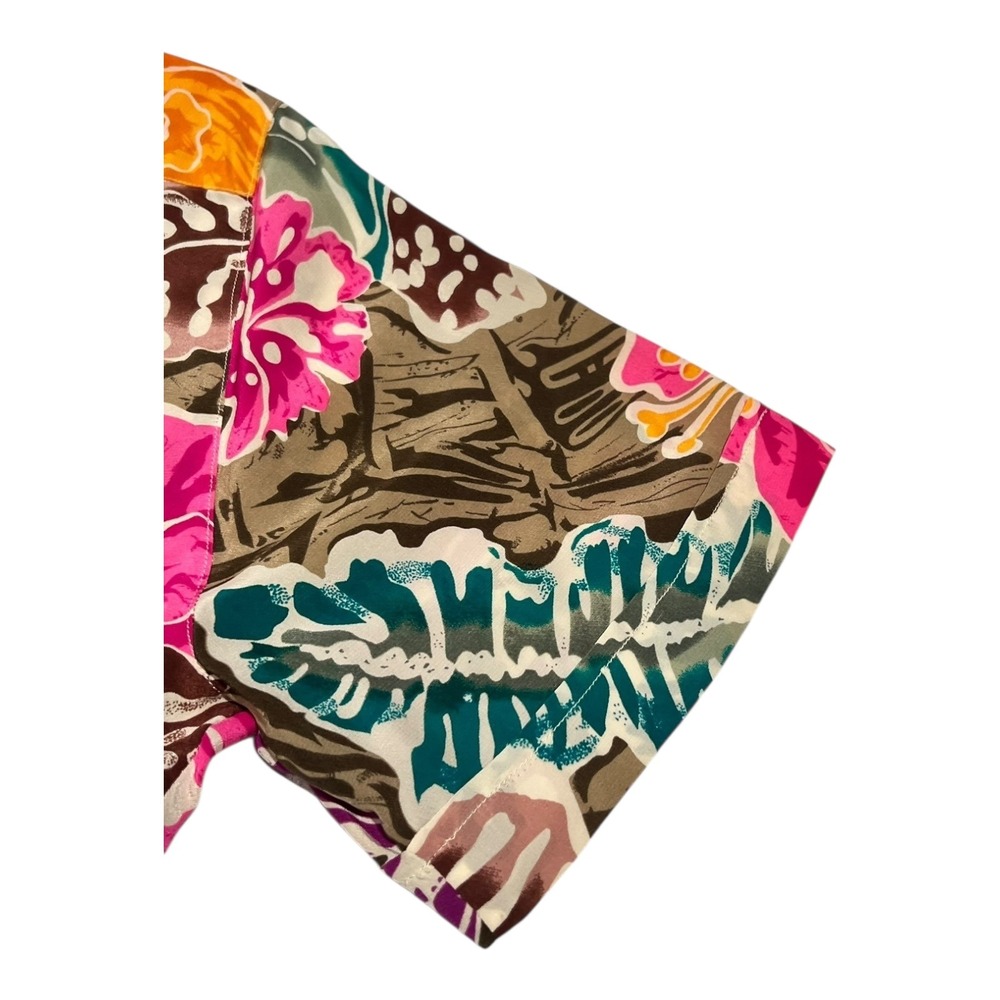 Christian Dior Floral Silk Button-Up Shirt‎ Women's Size 4 - Picture 14 of 15